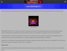 Tablet Screenshot of laserspectacles.com